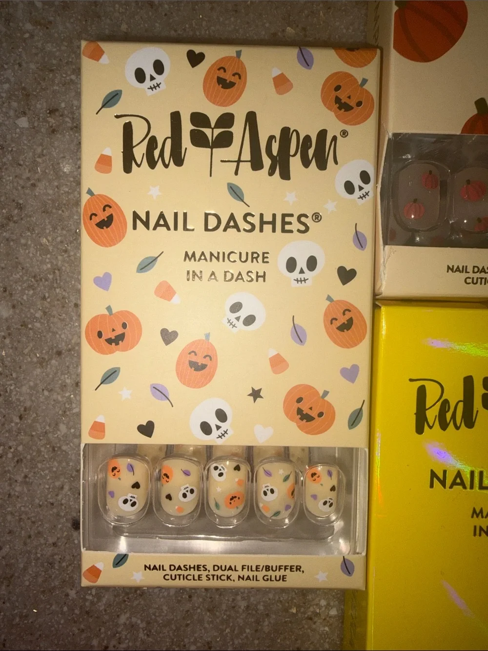 Red Aspen Nail Dashes Press-On Nails - Multi Color Pack